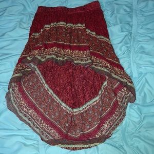 High-low free people skirt